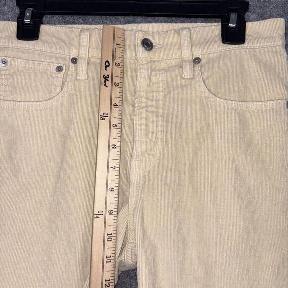 J.Crew Pants Womens Size 28 Butter Yellow Corduroy Straight - Picture 6 of 10